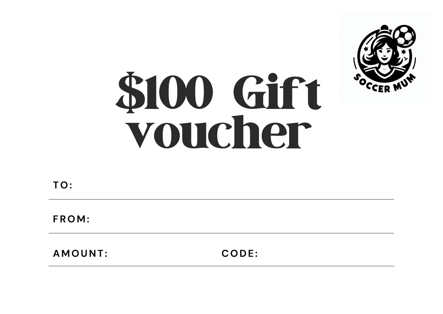 Soccer Mum Gift Card