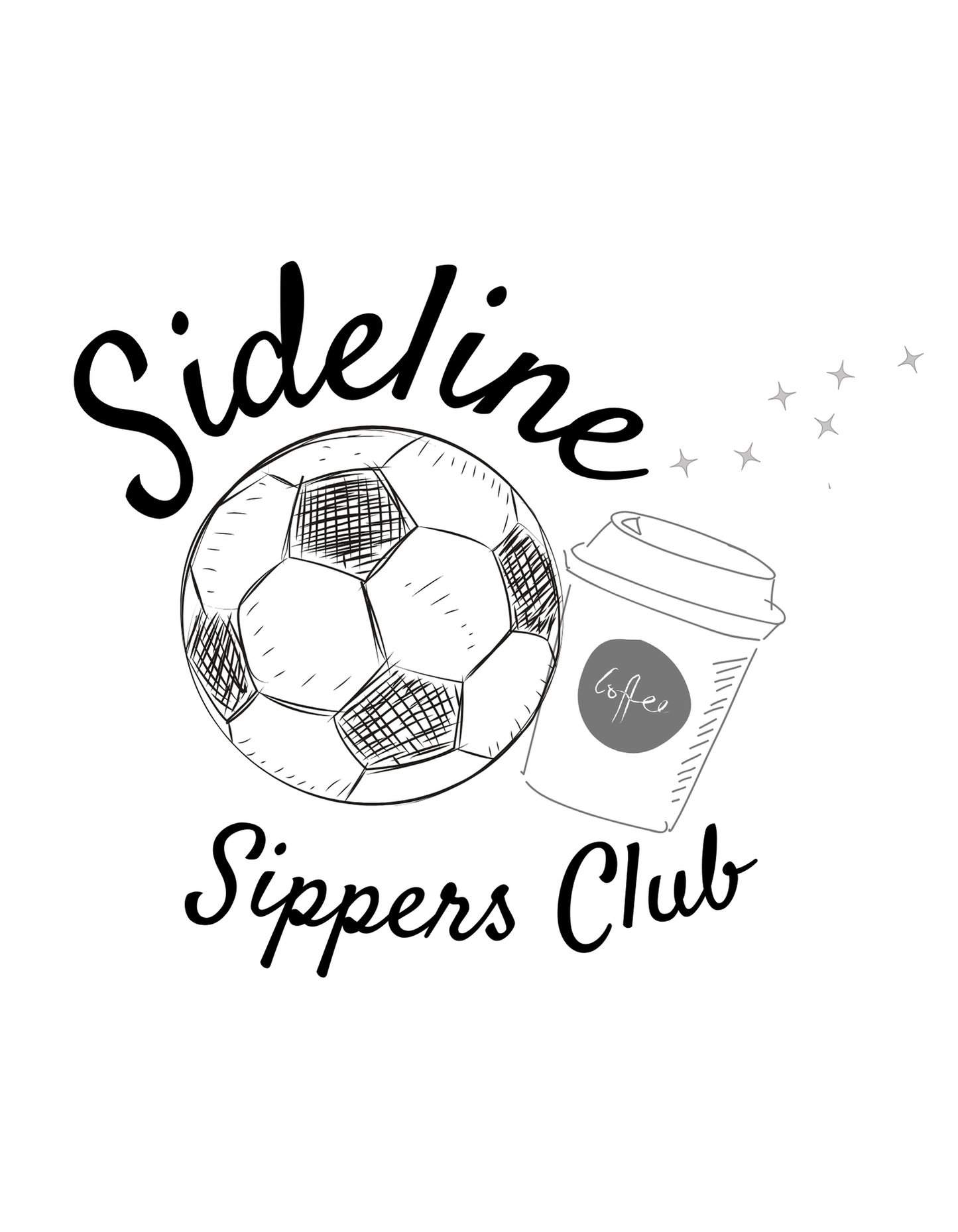 Sideline Sippers Club Soccer Short Sleeve T-Shirt