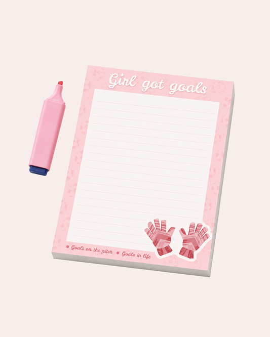 Girl Got Goals - Football Goal Keeper Notepad