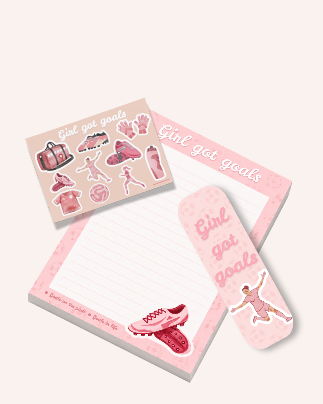 Girl Got Goals Football Jersey Notepad