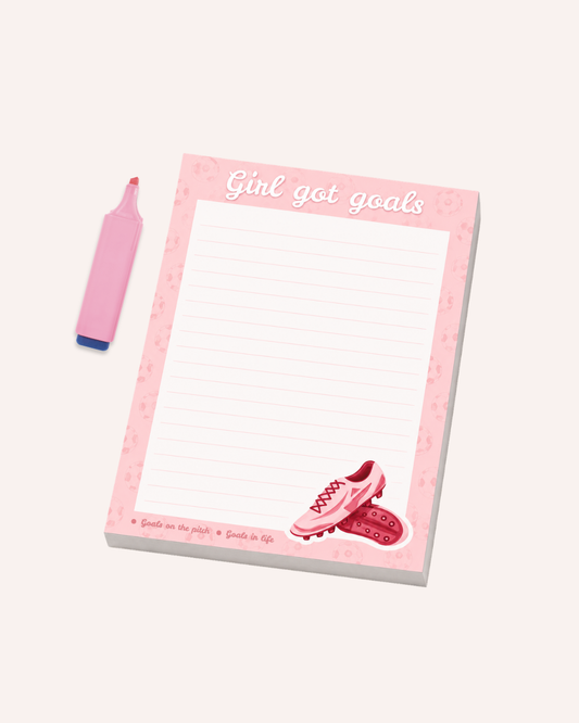 Girl Got Goals Football Notepad
