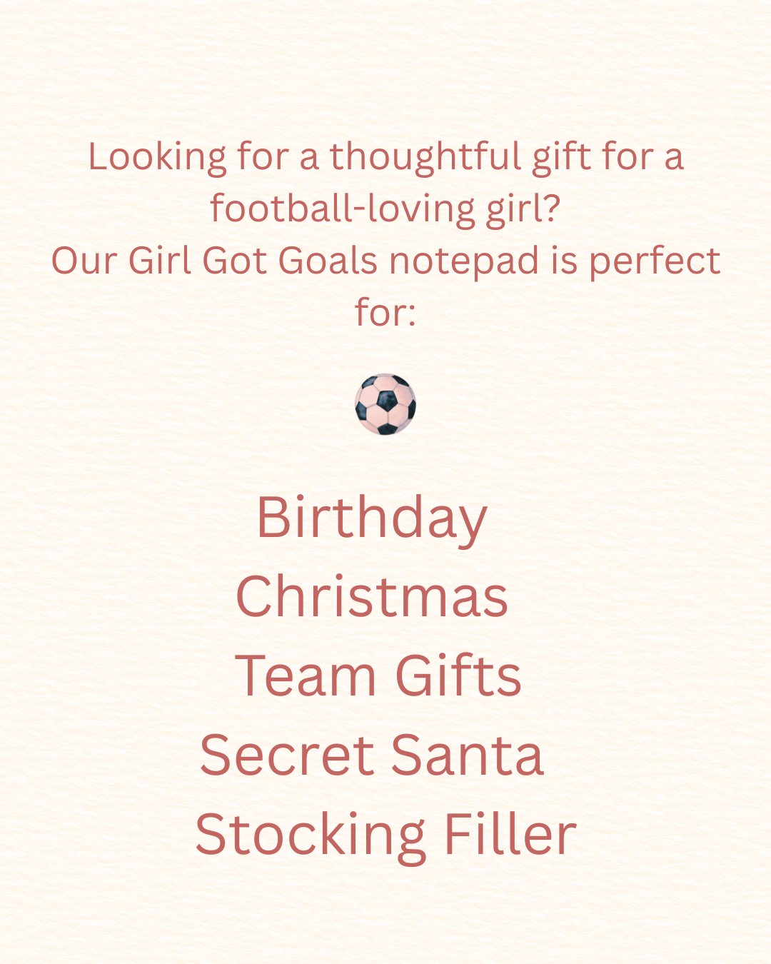 Girl Got Goals - Football Goal Keeper Notepad