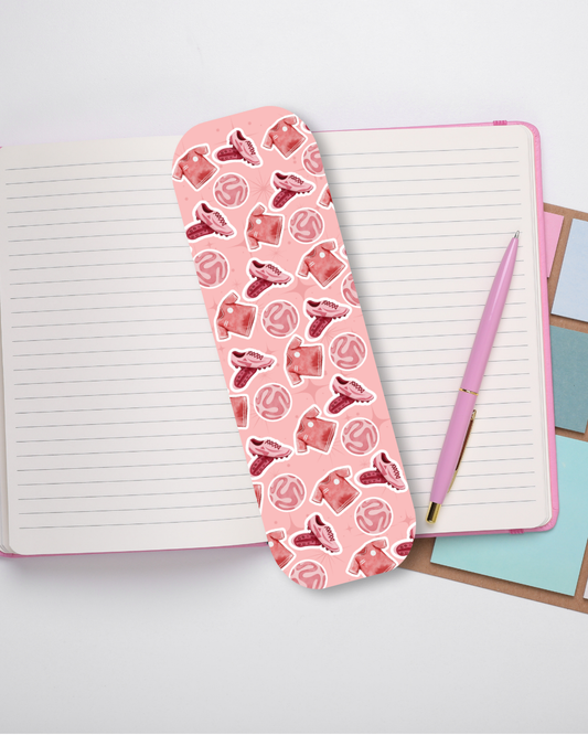 Girl Got Goals — Dark Pink Football Bookmark