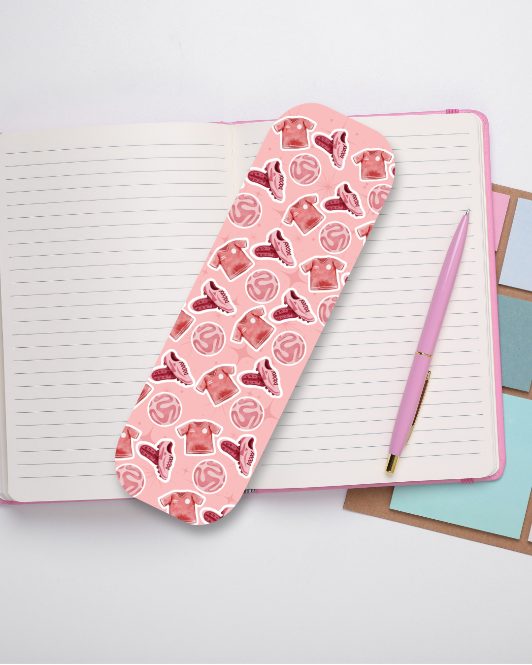 Girl Got Goals — Dark Pink Football Bookmark