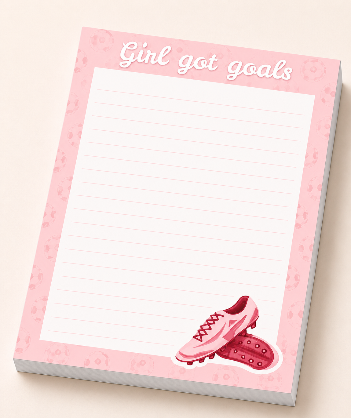 Girl Got Goals Football Notepad